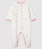 Dors-bien imprimé confettis bébé fille en velours