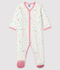 Dors-bien imprimé confettis bébé fille en velours