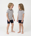 Pyjama short enfant en coton à rayures