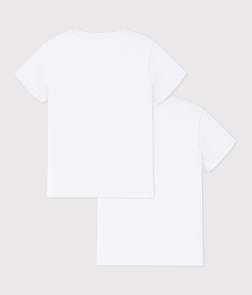 Lot de T-shirts manches courtes enfant en coton  uni