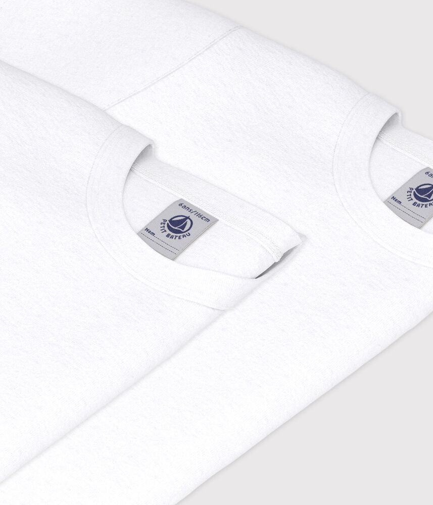 Lot de T-shirts manches courtes enfant en coton  uni