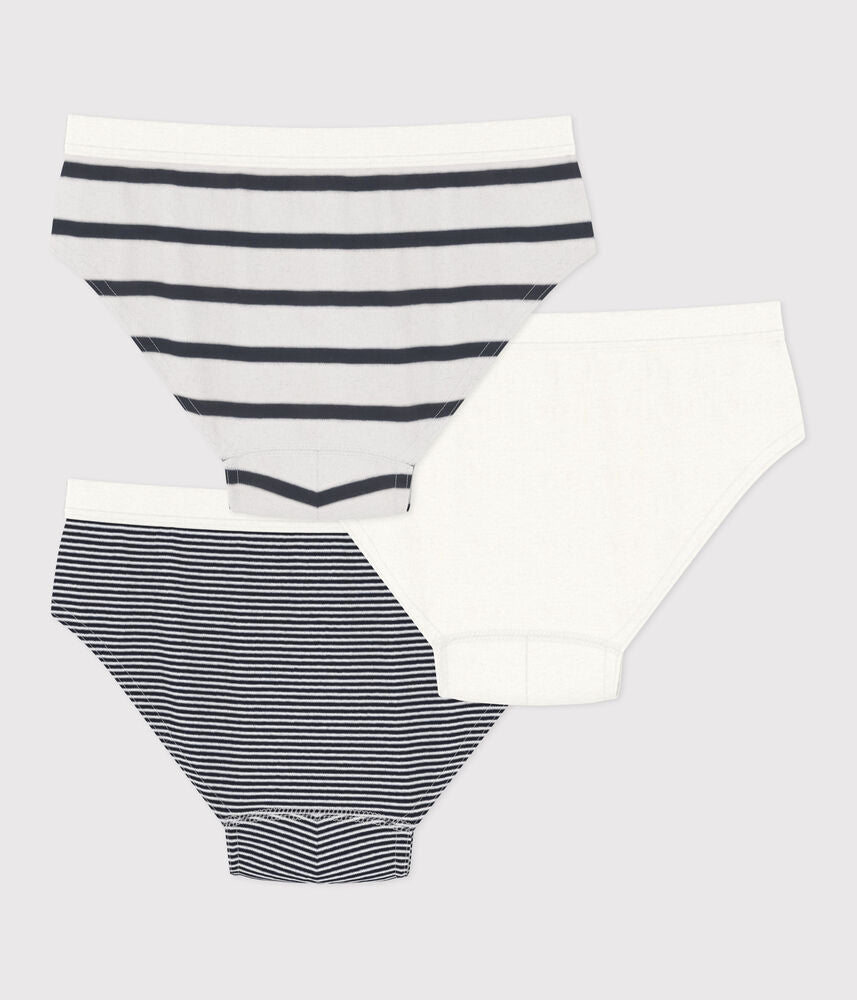 Lot de slips enfant en coton rayé