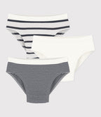 Lot de slips enfant en coton rayé