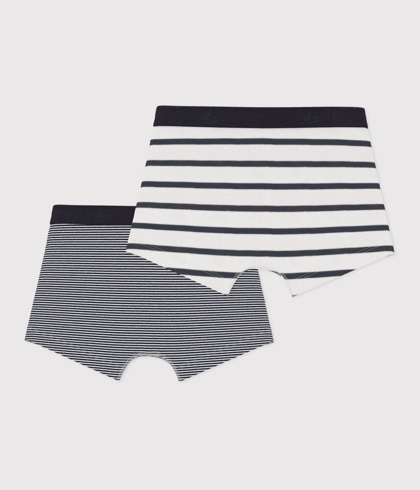 Lot de 2 boxers rayés petit garçon
