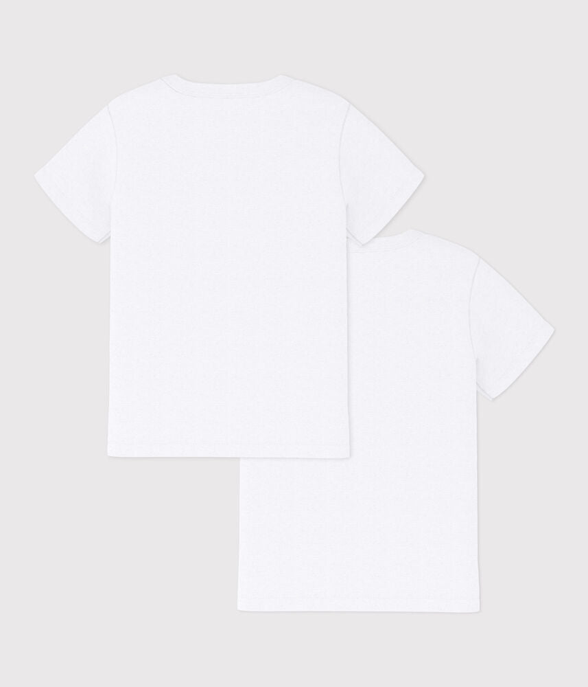 Lot de T-shirts manches courtes enfant en coton uni