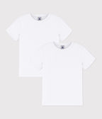 Lot de T-shirts manches courtes enfant en coton uni