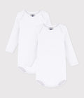 Lot de bodies manches longues bébé en coton