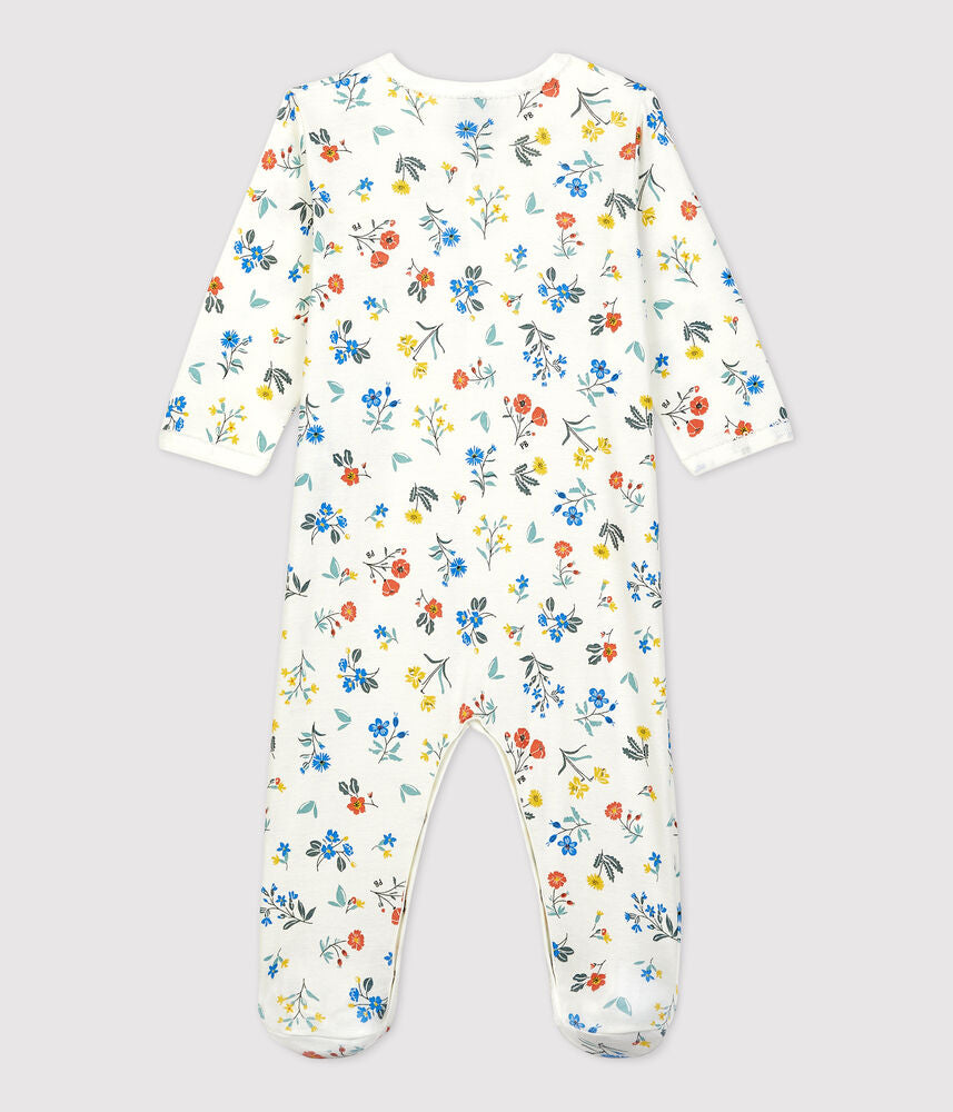 Dors-bien bébé imprimé fleuri en coton