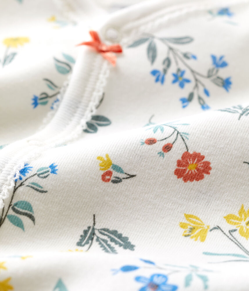 Dors-bien bébé imprimé fleuri en coton