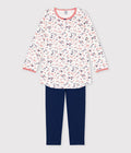 Chemise de nuit avec legging petite fille en coton