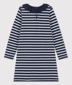 Robe manches longues en coton enfant fille