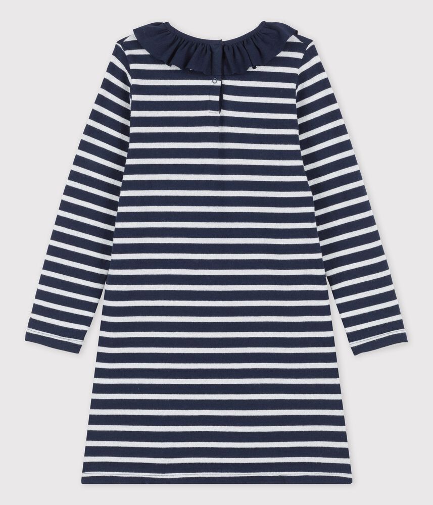 Robe manches longues en coton enfant fille