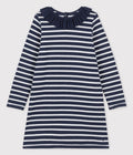 Robe manches longues en coton enfant fille