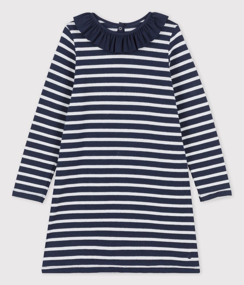 Robe manches longues en coton enfant fille