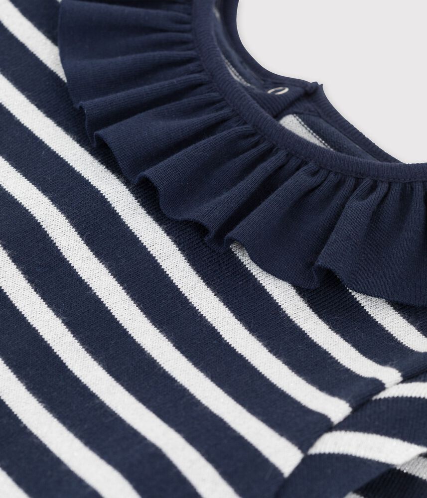 Robe manches longues en coton enfant fille