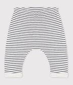 Pantalon à rayures marinières bébé en tubique en coton