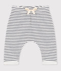 Pantalon à rayures marinières bébé en tubique en coton