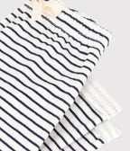 Pantalon à rayures marinières bébé en tubique en coton