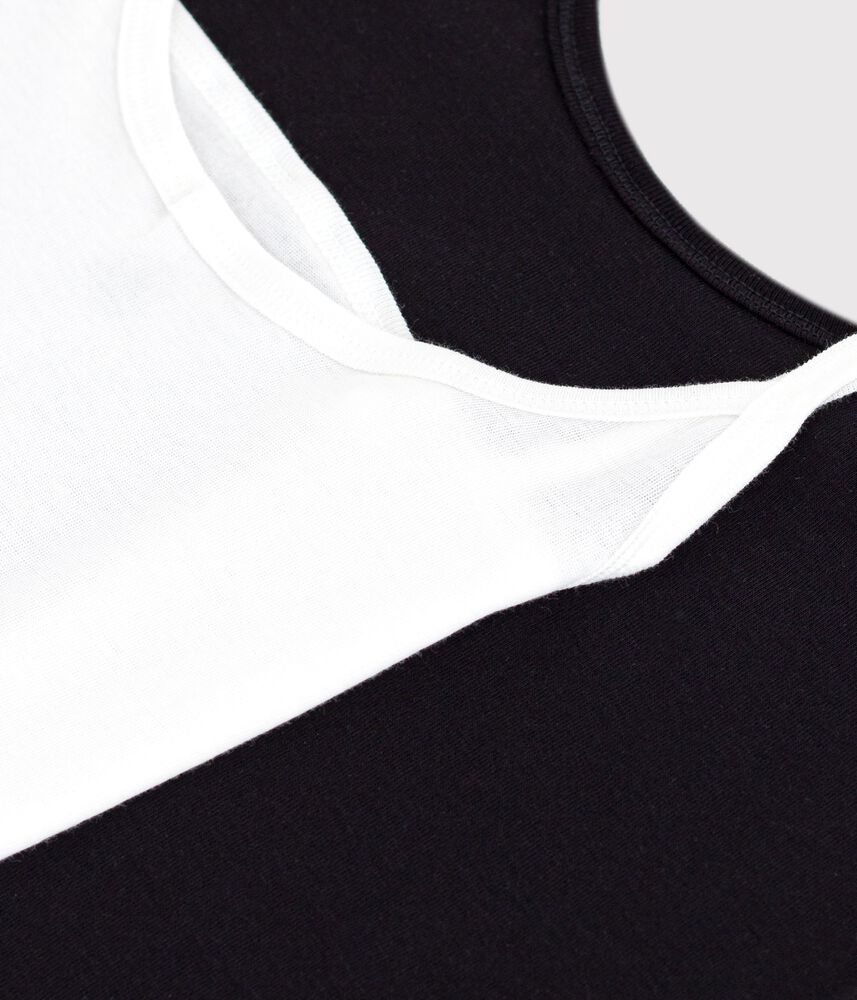 Lot de chemises à bretelles femme en coton léger uni