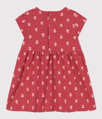 Robe manches courtes bébé en coton imprimé