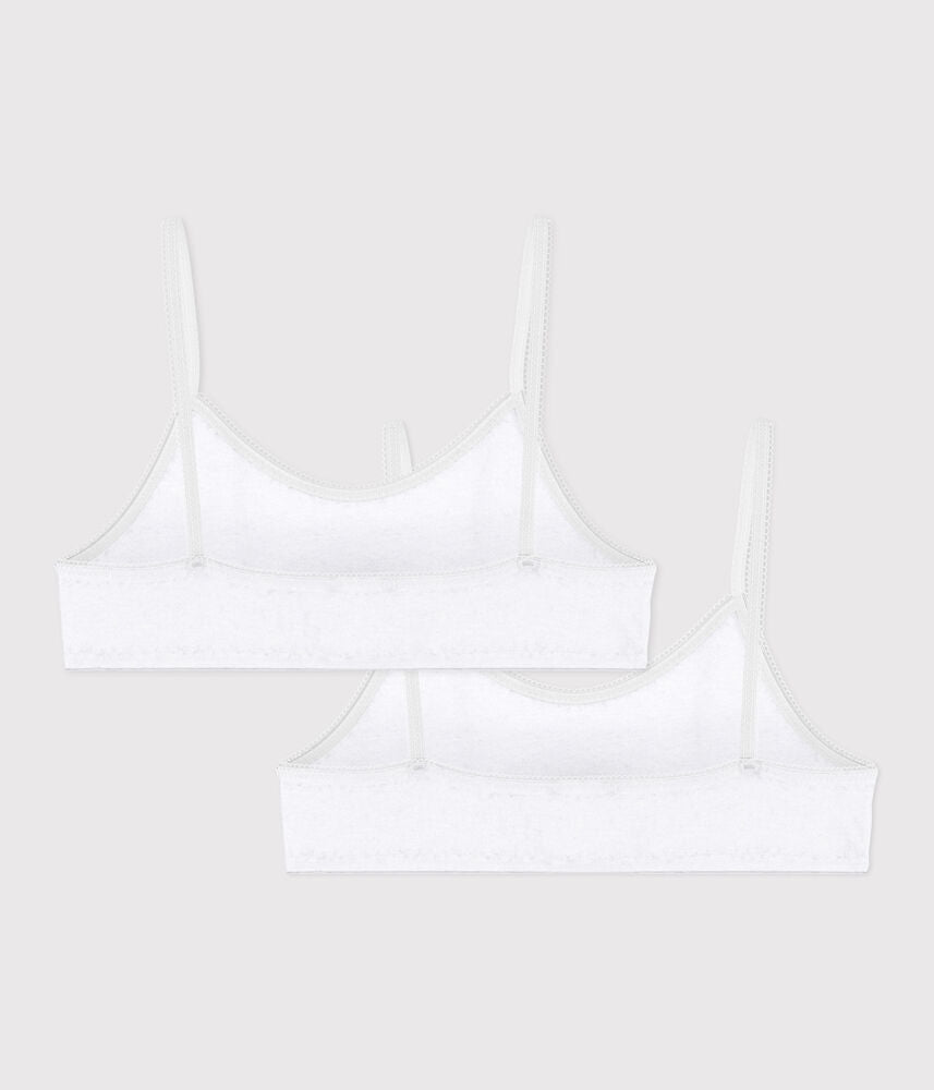 Lot de brassières enfant en coton et élasthanne