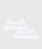 Lot de brassières enfant en coton et élasthanne