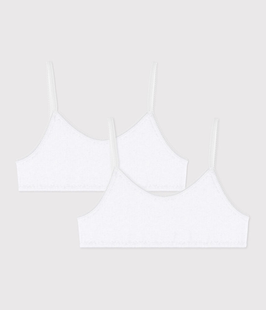 Lot de brassières enfant en coton et élasthanne