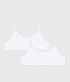 Lot de brassières enfant en coton et élasthanne