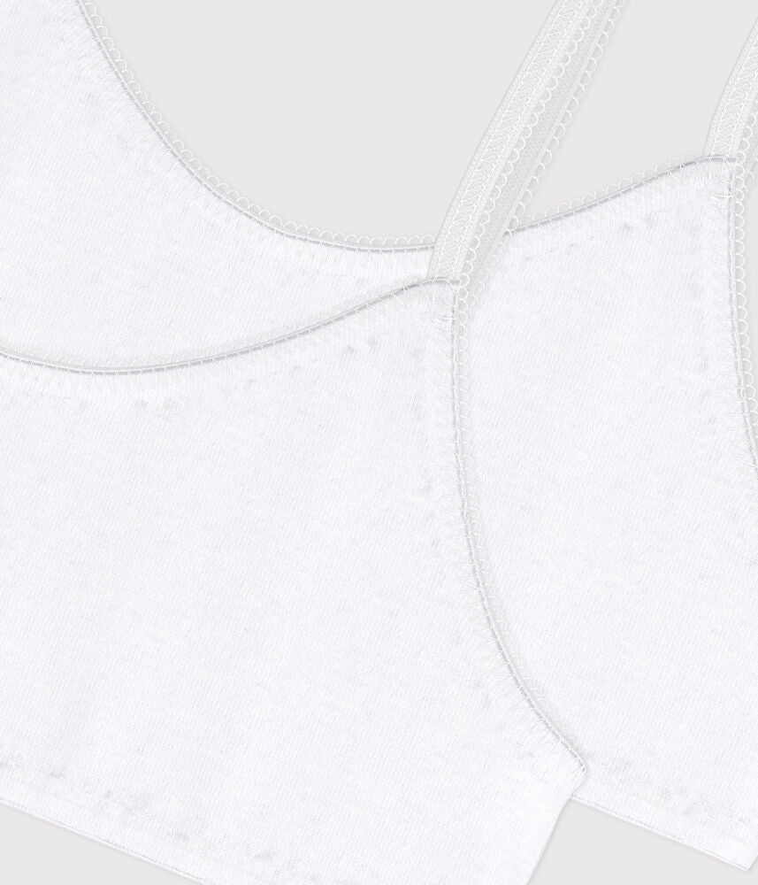 Lot de brassières enfant en coton et élasthanne