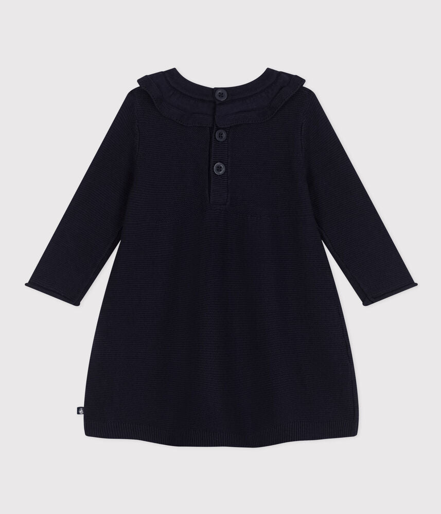Robe manches longues en tricot bébé