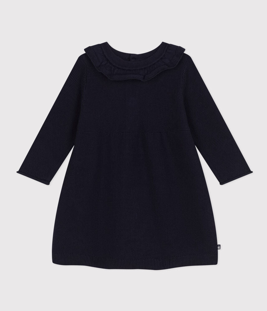 Robe manches longues en tricot bébé