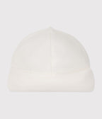 Bonnet naissance bébé en velours uni en coton