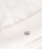Bonnet naissance bébé en velours uni en coton