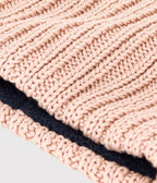 Snood en tricot doublé en polaire bébé/enfant garçon-fille
