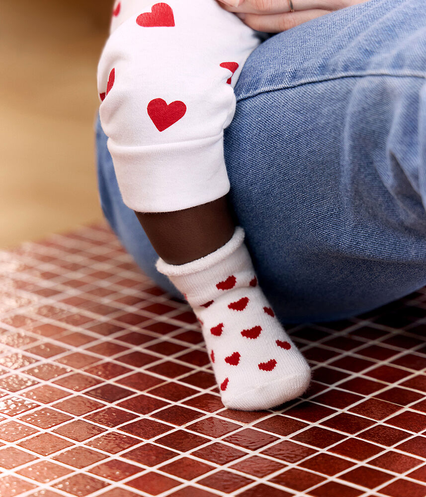 Lot de chaussettes bébé mixte en coton et élasthanne