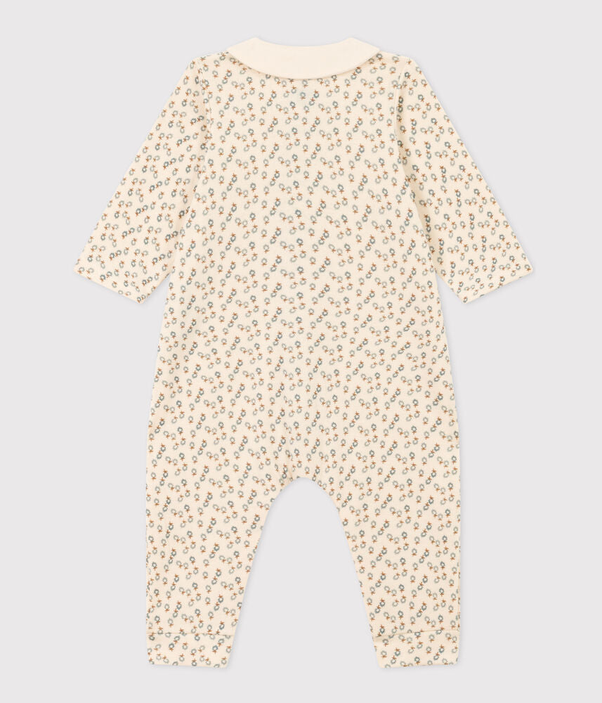 Combinaison longue imprimé fleuri bébé
