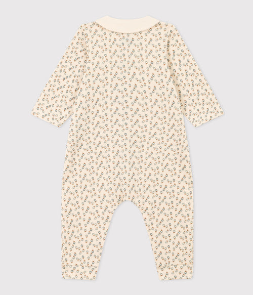 Combinaison longue imprimé fleuri bébé