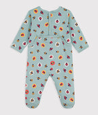 Pyjama bébé en coton ouverture au dos imprimé coccinelles