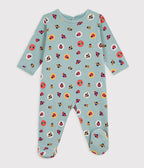 Pyjama bébé en coton ouverture au dos imprimé coccinelles