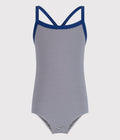 Maillot de bain 1 pièce à rayures enfant fille