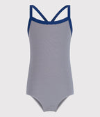 Maillot de bain 1 pièce à rayures enfant fille