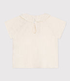 Blouse manches courtes en gaze de coton bébé