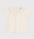 Blouse manches courtes en gaze de coton bébé