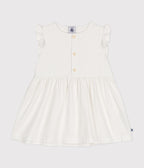 Robe sans manche en coton façonné bébé