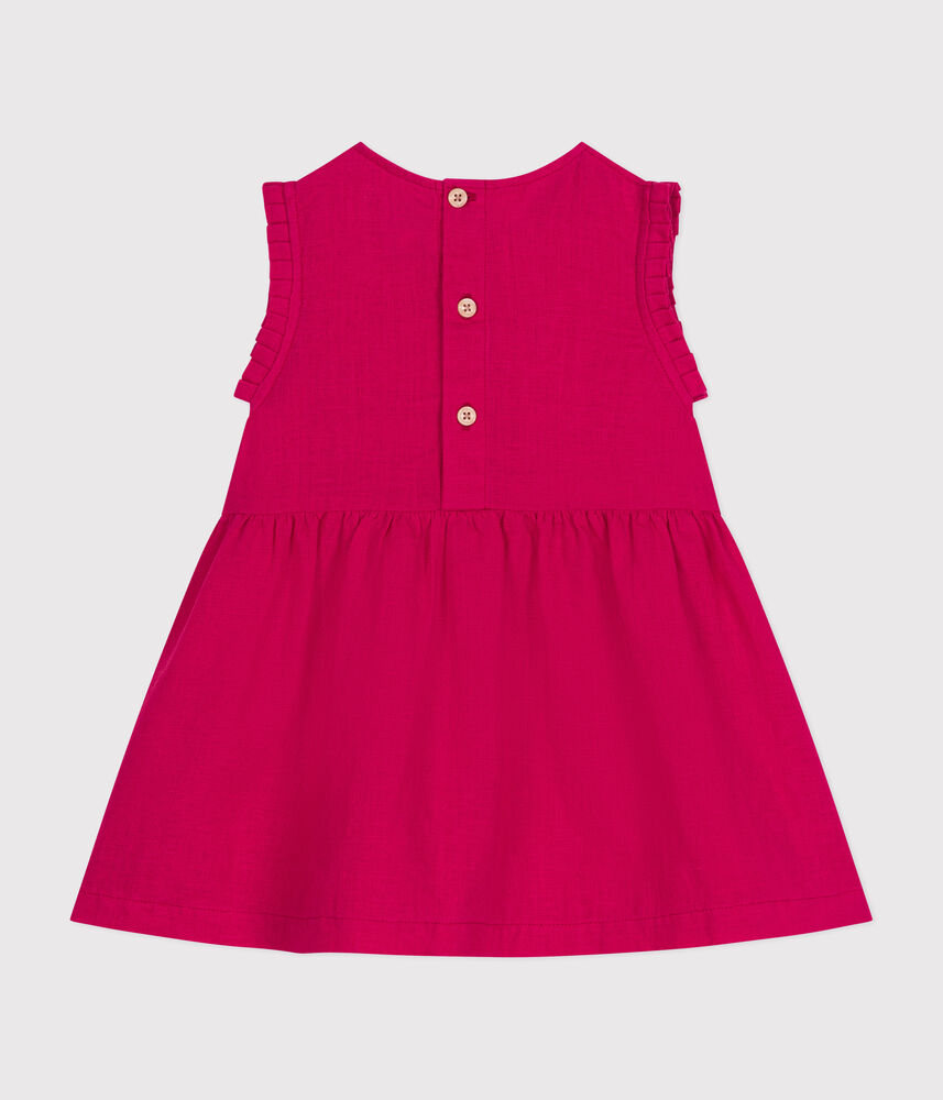 Robe sans manche en lin bébé