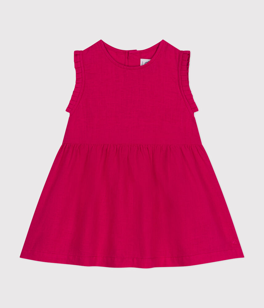 Robe sans manche en lin bébé