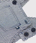 Salopette courte en toile bébé