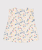 Blouse sans manche en popeline bébé