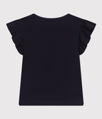 T-shirt enfant à manches volantées en coton