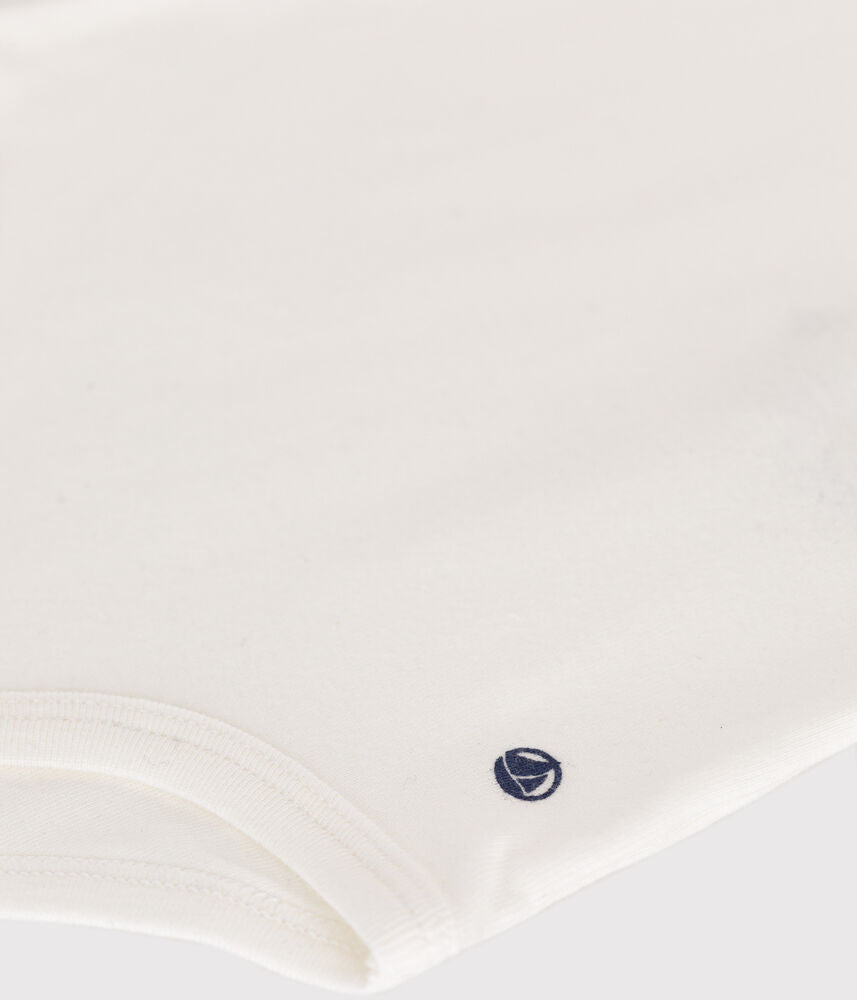 Body manches courtes bébé col polo en coton